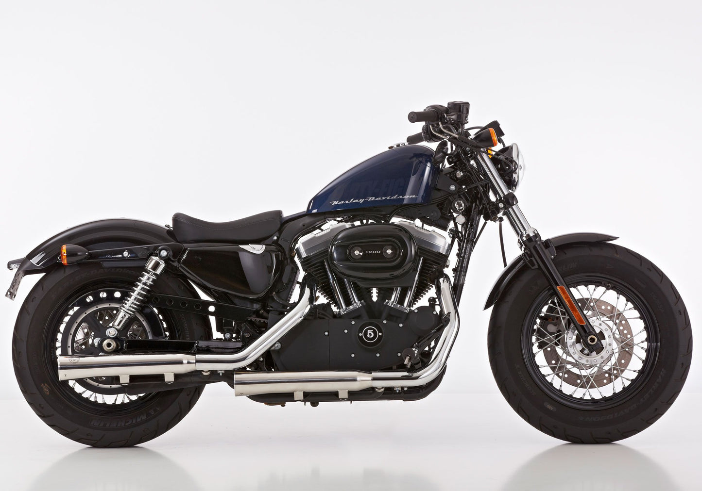 FALCON Auspuff passend für Harley Davidson SPORTSTER XL 883R Roadster 2014-2015 - Kama Bike Parts