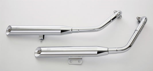 FALCON Cromo Line Auspuff passend für Kawasaki VN 800 Classic 1996-2005 - Kama Bike Parts