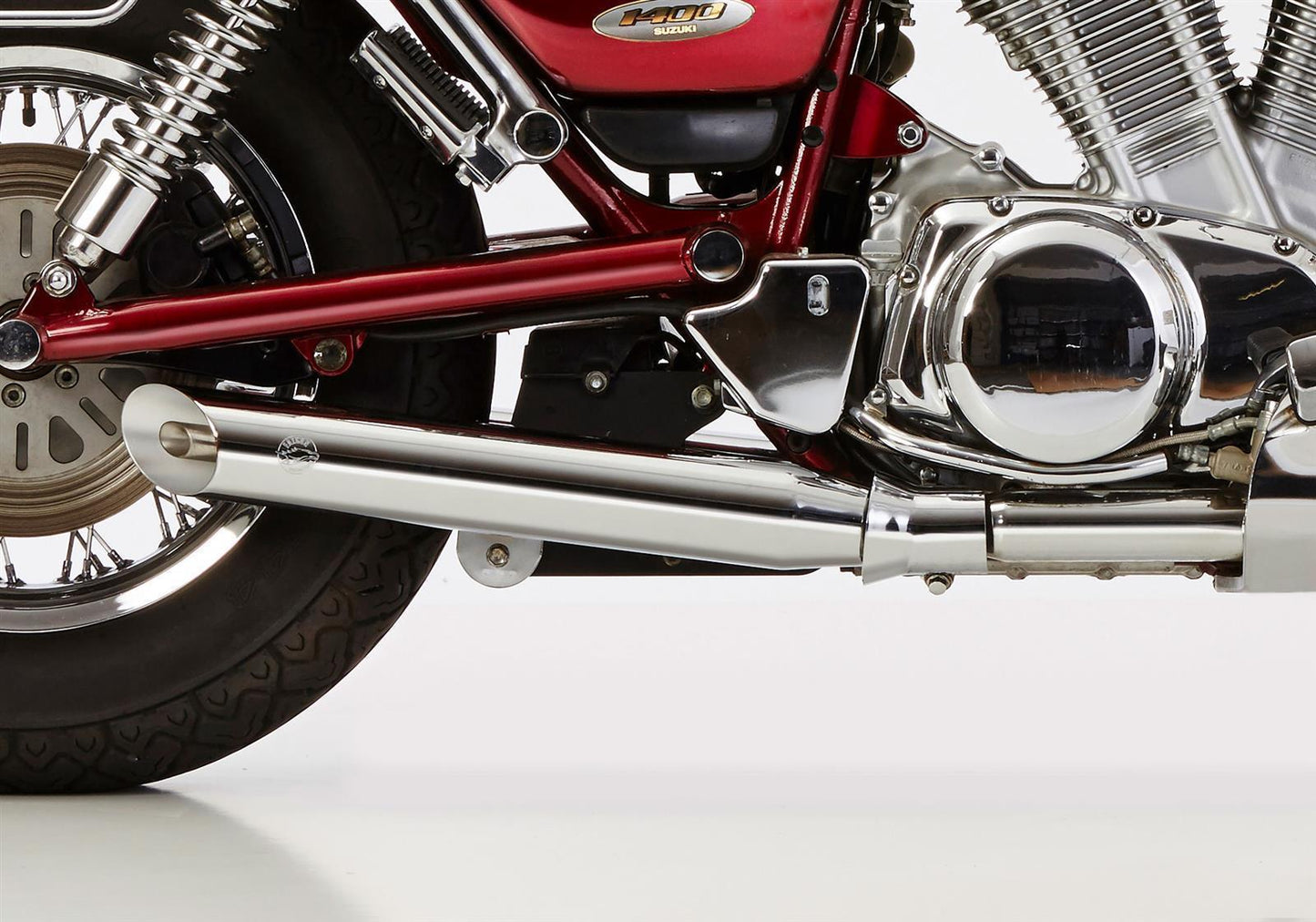 FALCON Cromo Line Auspuff passend für SUZUKI VS 1400 Intruder 1987-2003 - Kama Bike Parts
