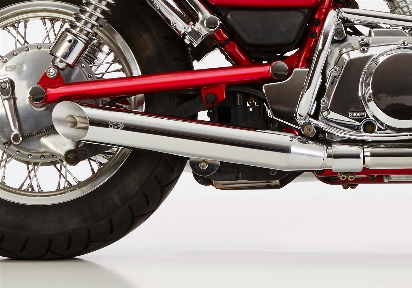 FALCON Cromo Line Auspuff passend für SUZUKI VS 600 Intruder 1995-1997 - Kama Bike Parts