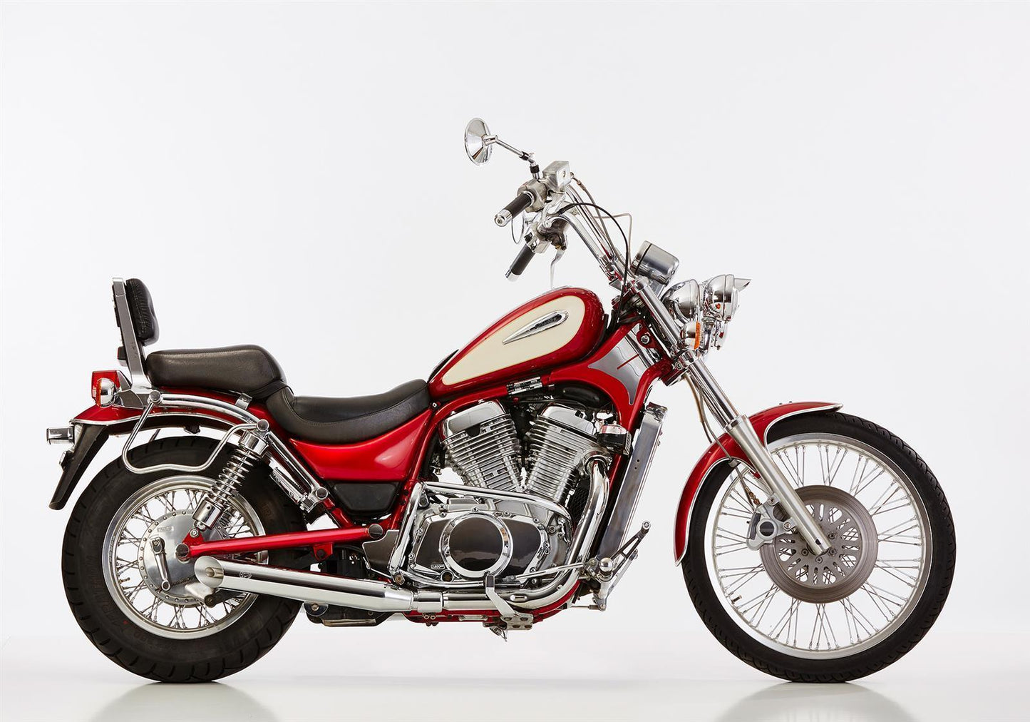 FALCON Cromo Line Auspuff passend für SUZUKI VS 600 Intruder 1995-1997 - Kama Bike Parts