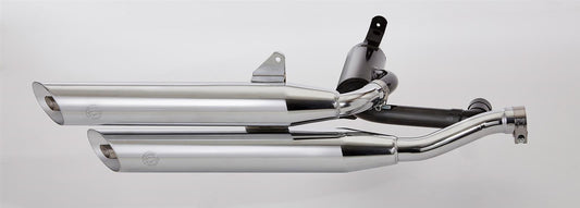 FALCON Cromo Line Auspuff passend für Yamaha XV1100 Virago 1989-1999 - Kama Bike Parts