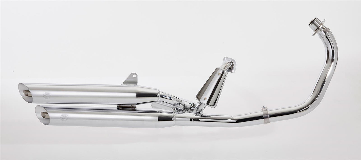 FALCON Cromo Line Auspuff passend für Yamaha XV535 Virago 1988-2003 - Kama Bike Parts