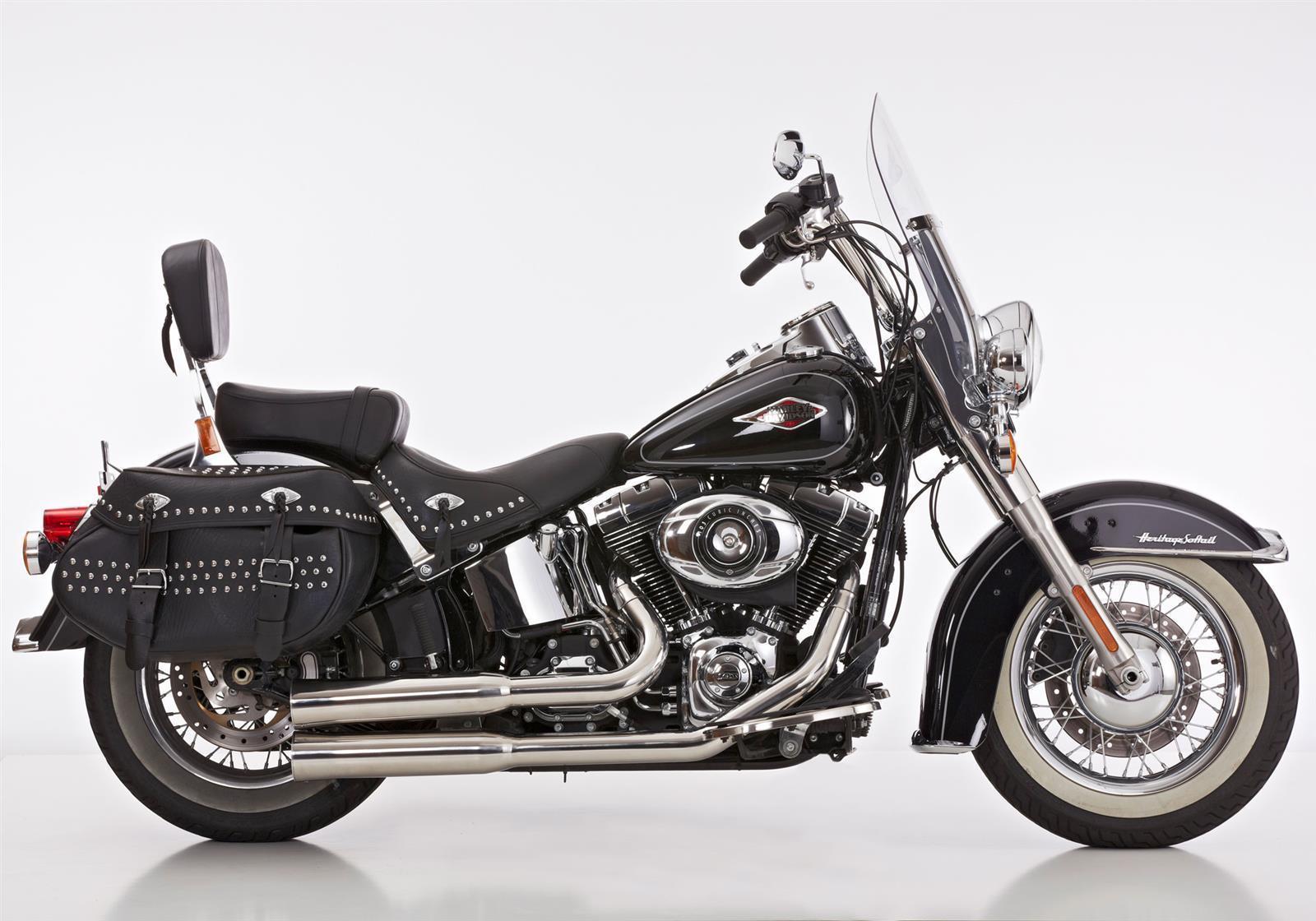 FALCON Double Groove Auspuff passend für Harley Davidson SOFTAIL Deuce 2007-2007 - Kama Bike Parts