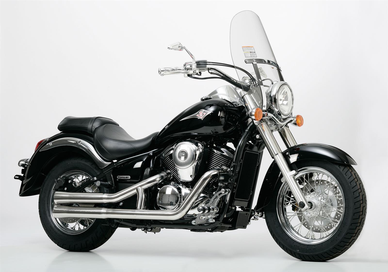 FALCON Double Groove Auspuff passend für Kawasaki VN 900 Classic 2006-2016 - Kama Bike Parts