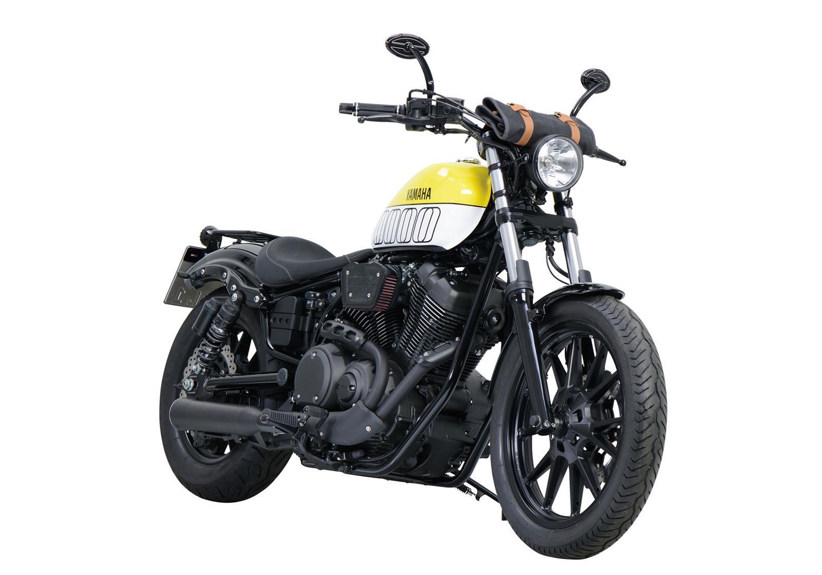 FALCON Double Groove Auspuff passend für Yamaha XV950 2013-2016 - Kama Bike Parts
