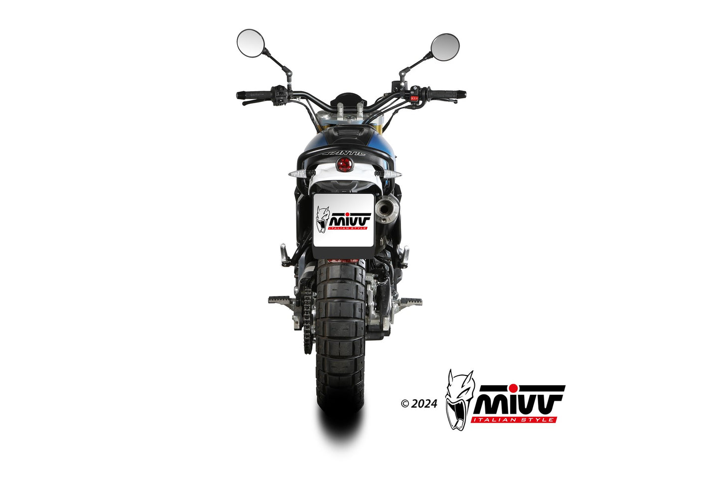MIVV X-M1 Auspuff schwarz passend für FANTIC CABALLERO 700 2024-2026