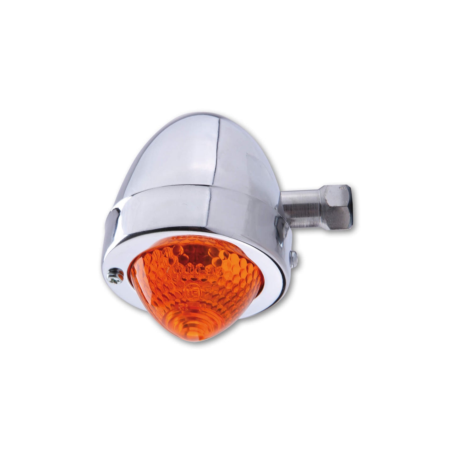 HIGHSIDER Motorrad Blinker smart Bullet Pike Chrom Orange E-geprüft (Stück)
