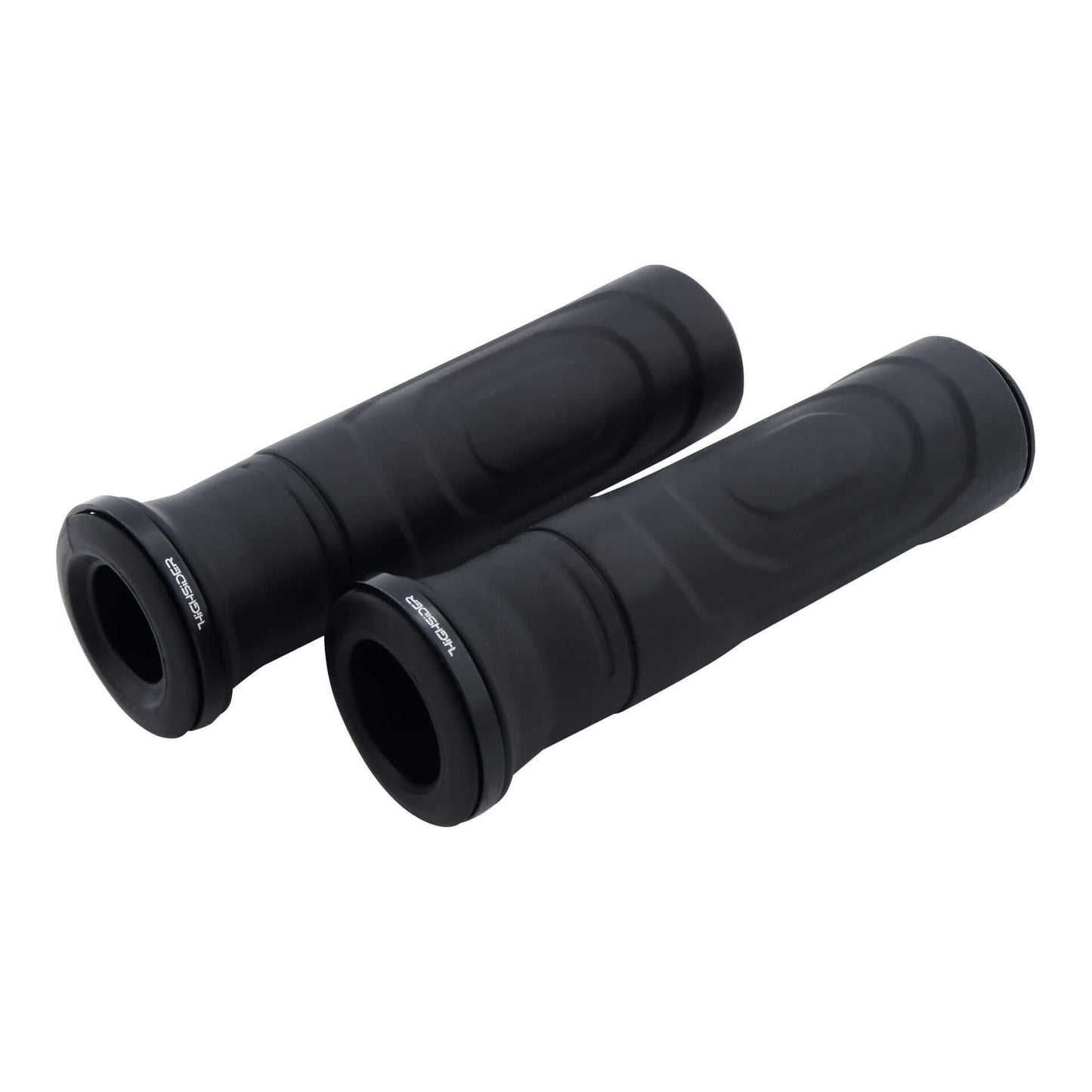 HIGHSIDER Goma-RS Motorrad Lenkergriffe Schwarz 22,2 mm 125 mm (Paar)
