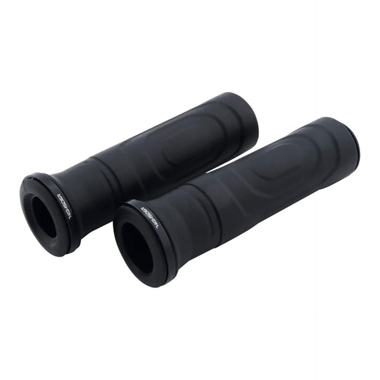 HIGHSIDER Goma-RS Motorrad Lenkergriffe Schwarz 22,2 mm 125 mm (Paar)