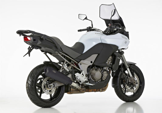 SHARK DSX-10 Auspuff Schwarz passend für Kawasaki Versys 1000 2019-2024
