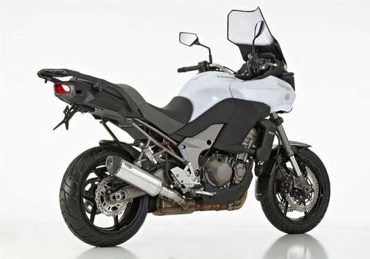 SHARK DSX-5 Auspuff silber passend für Kawasaki Versys 1000 2019-2024
