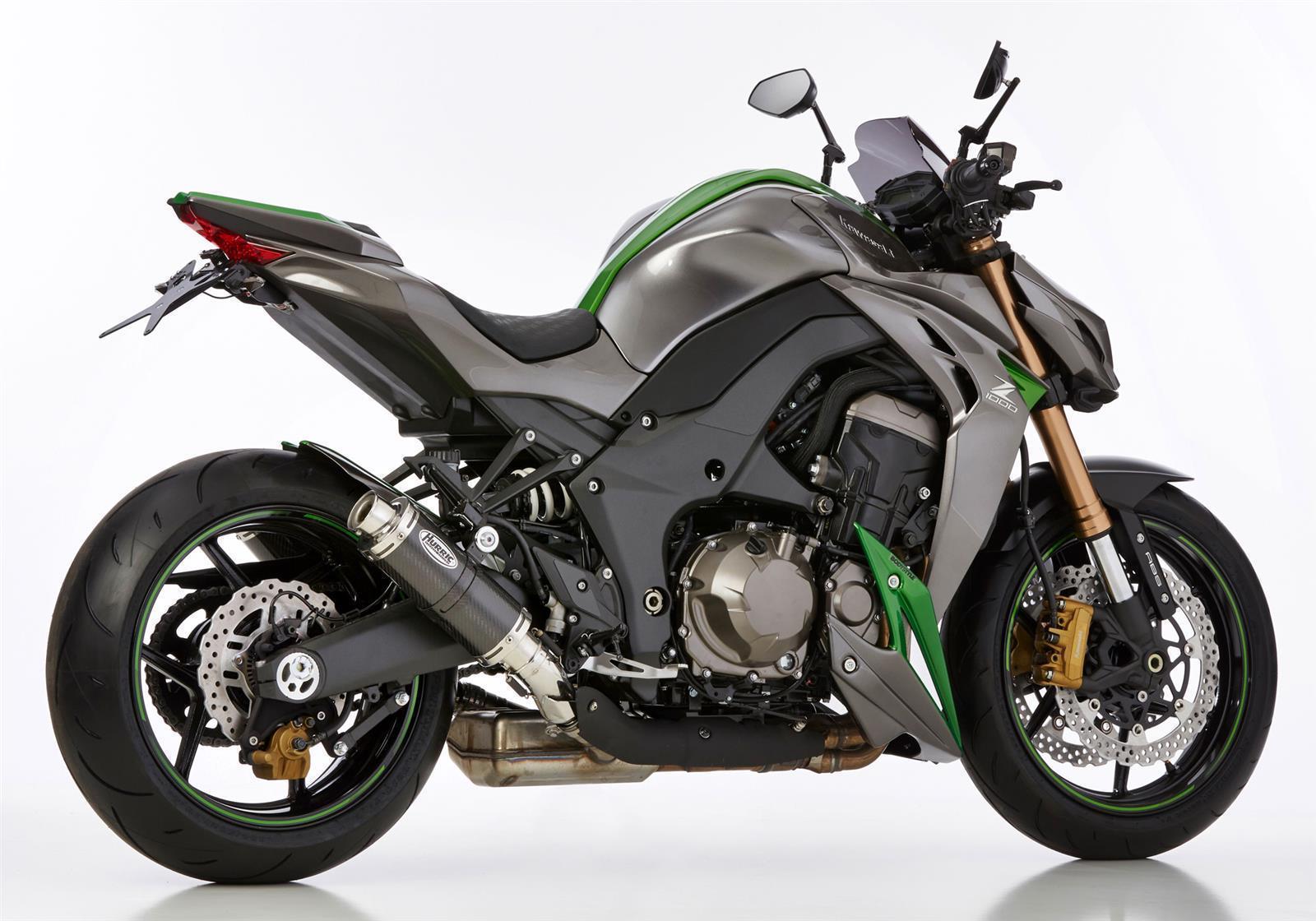 HURRIC Supersport Auspuff Super Short passend für Kawasaki Z1000 SX 2014-2016 - Kama Bike Parts