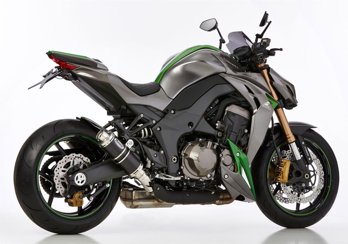 HURRIC Supersport Auspuff Super Short passend für Kawasaki Z1000 SX 2011-2013 - Kama Bike Parts