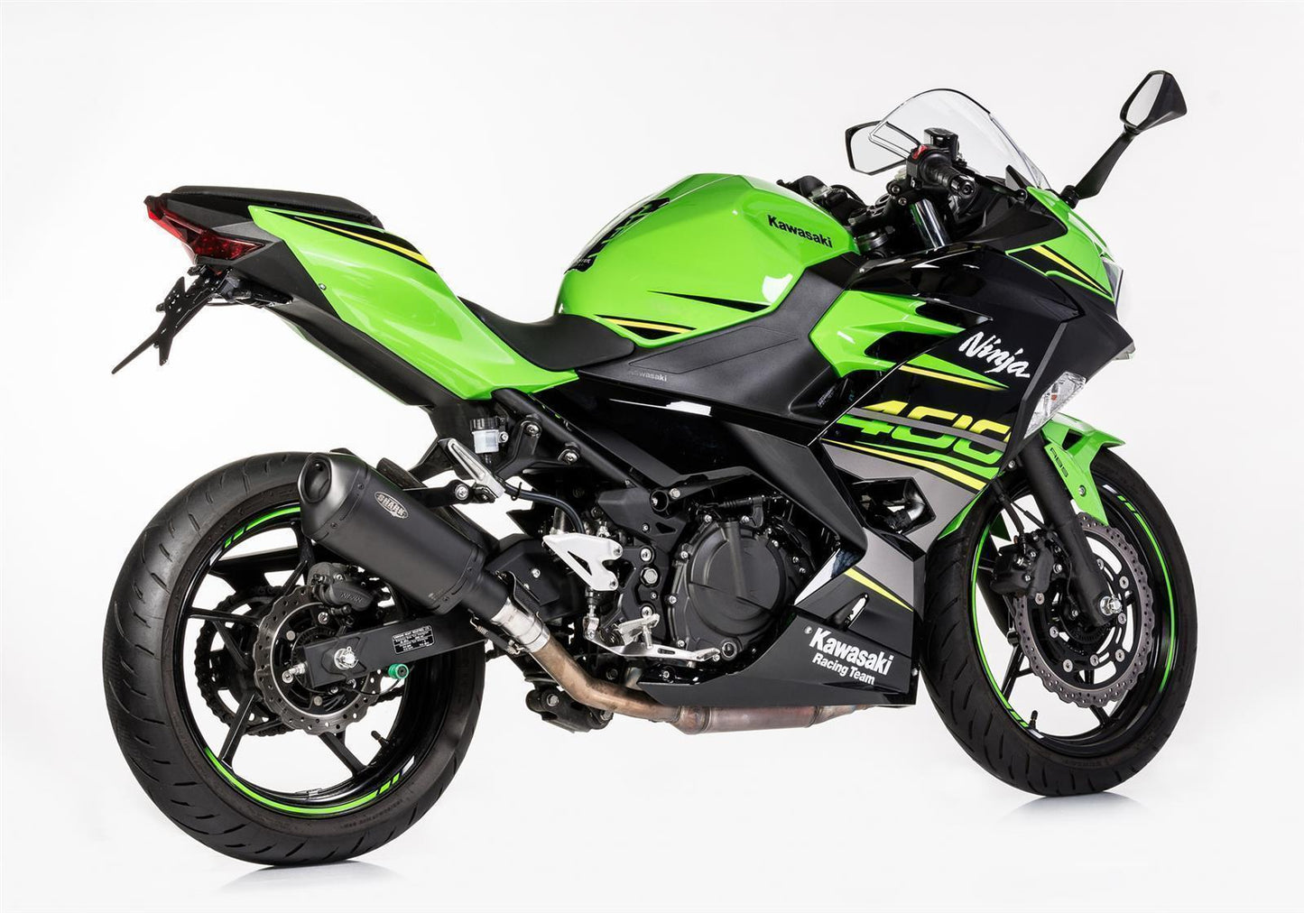 SHARK DSX-10 Auspuff Schwarz passend für Kawasaki Ninja 400 2022-2024