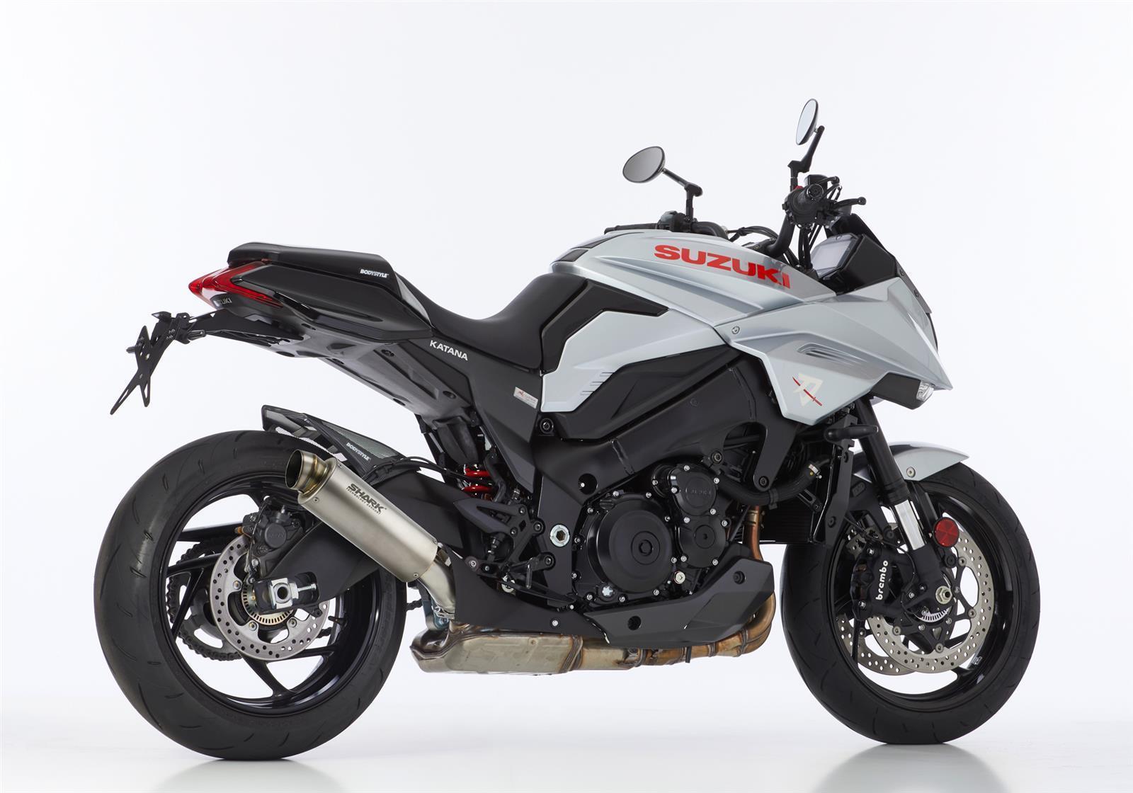SHARK SRC 4 High-Up Auspuff Super Short passend für SUZUKI GSX-S 1000 2017-2024 - Kama Bike Parts