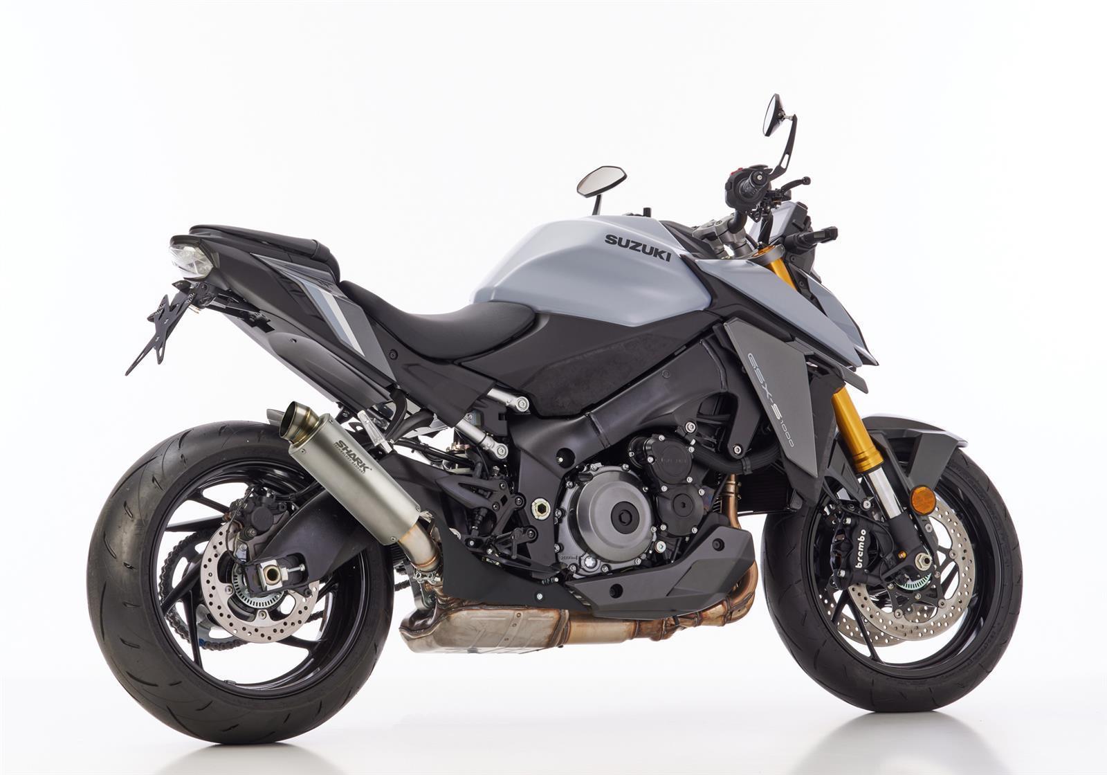 SHARK SRC 4 High-Up Auspuff Super Short passend für SUZUKI GSX-S 1000 2017-2024 - Kama Bike Parts