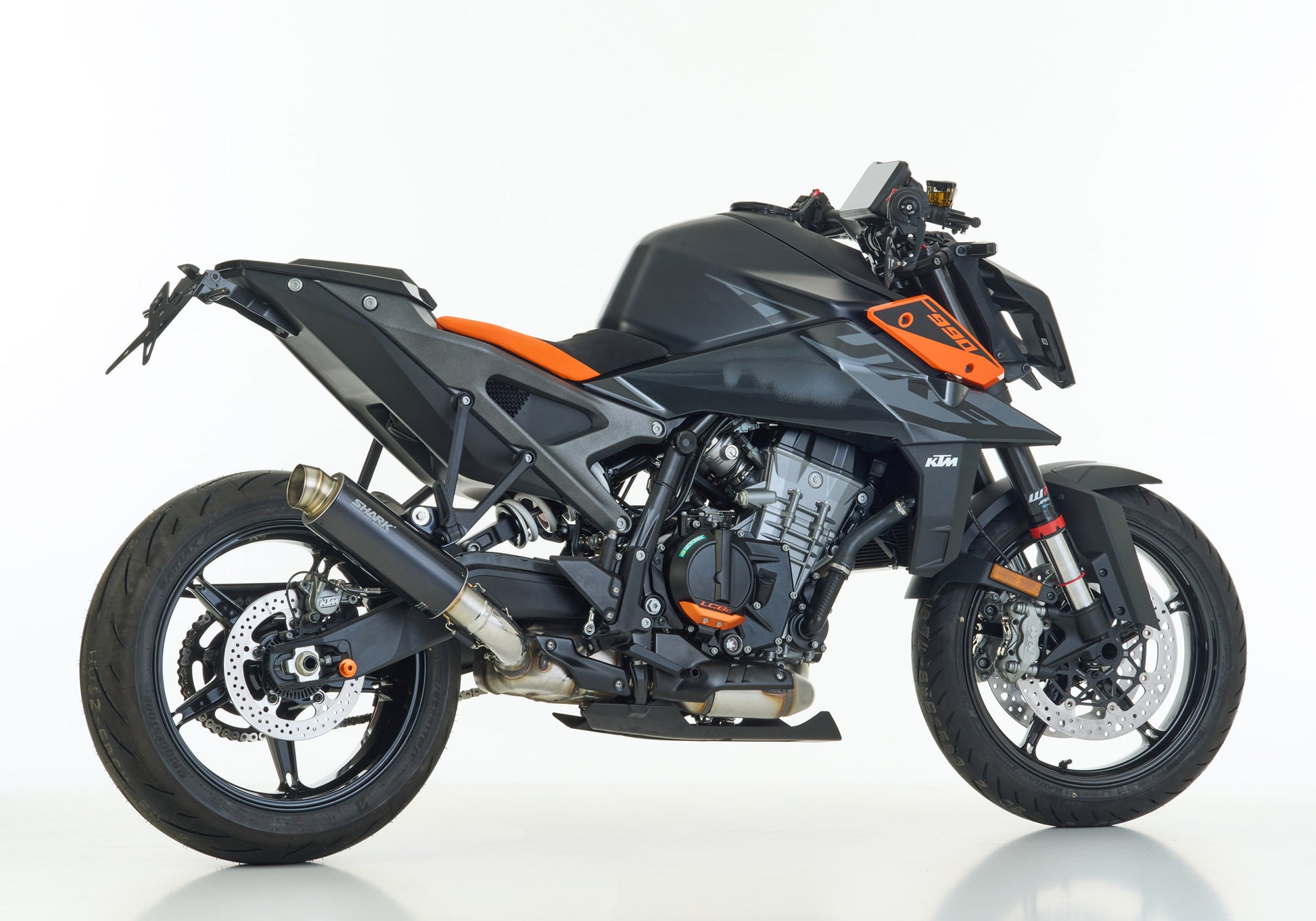 SHARK SRC 4 Aupuff Super Short passend für KTM 990 Duke 2024-2025 - Kama Bike Parts