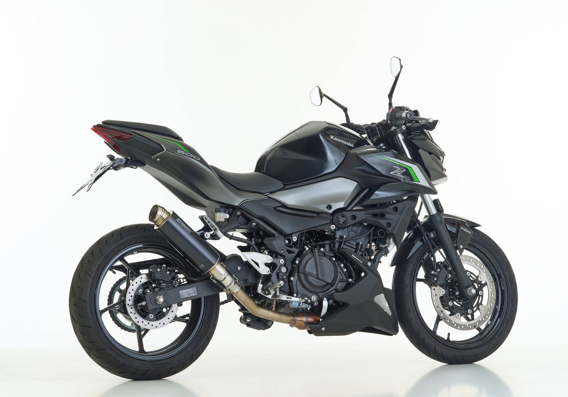 SHARK SRC 4 Aupuff Super Short passend für KAWASAKI Z500 2024-2025 - Kama Bike Parts