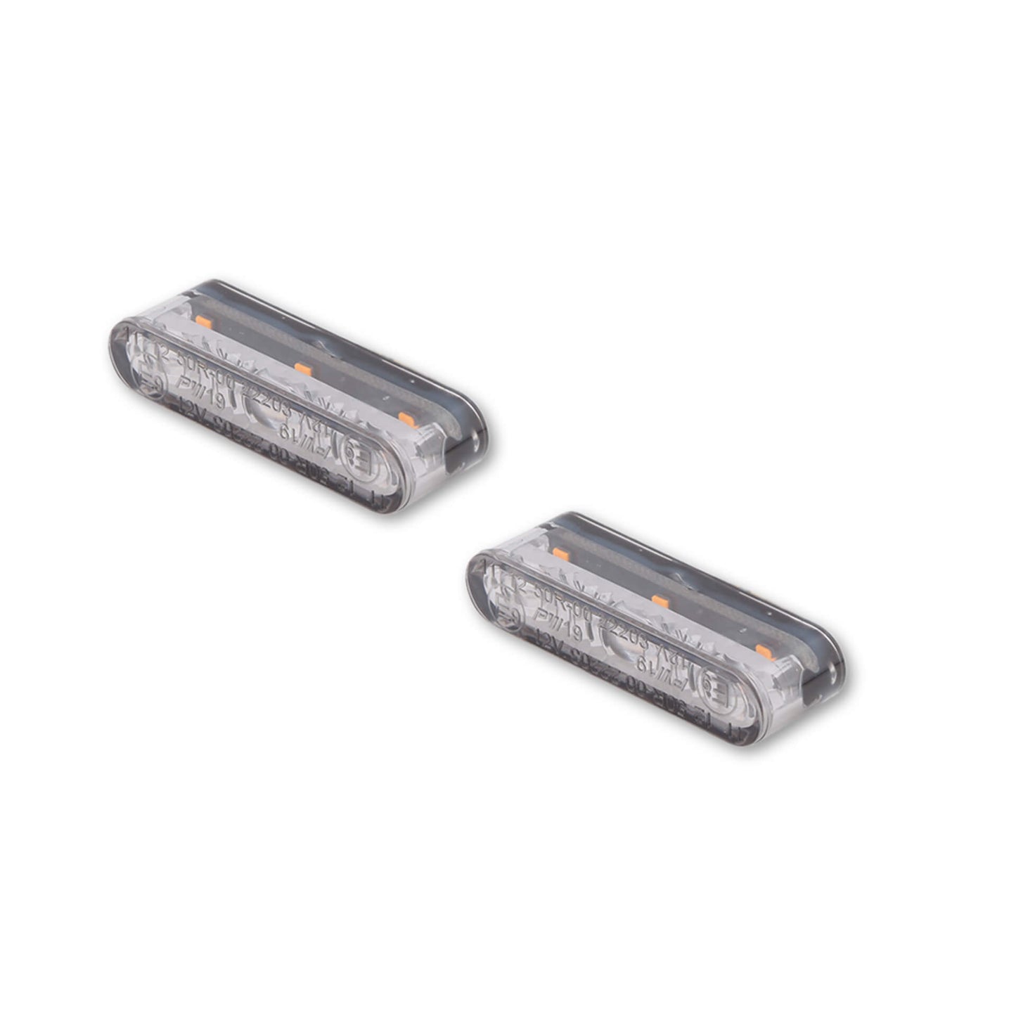 HIGHSIDER Star-MX1 Motorrad LED Blinker Modul Rauchgrau, E-geprüft (Paar)