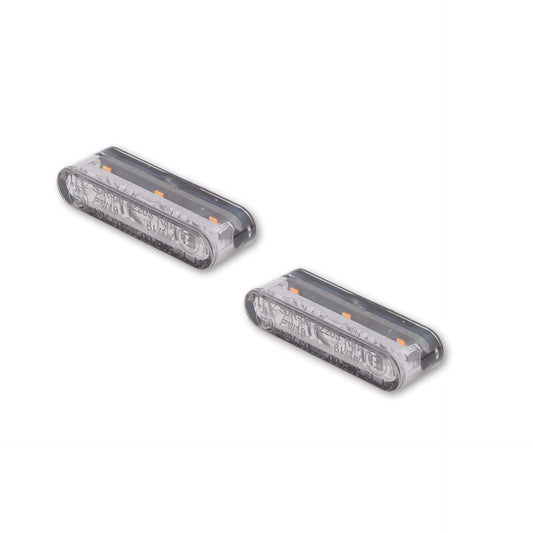 HIGHSIDER Star-MX1 Motorrad LED Blinker Modul Rauchgrau, E-geprüft (Paar)