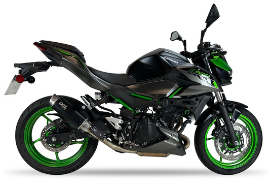 IXIL RC3B Slip-On Auspuff Edelstahl Schwarz passend für KAWASAKI Z 500 2024-2025