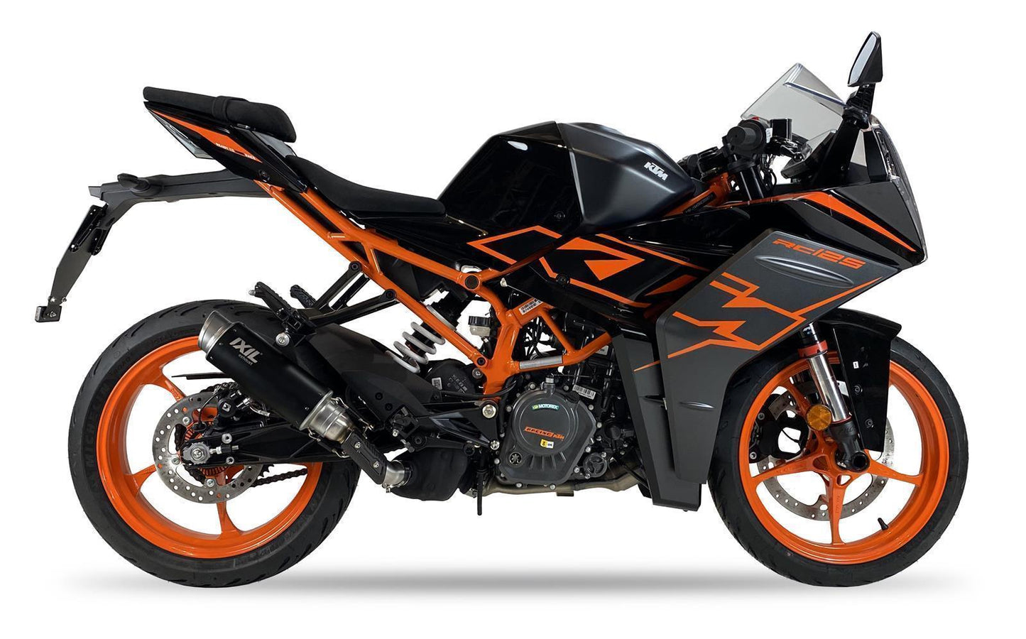 IXIL RC3B Schwarz Auspuff passend für KTM DUKE 125 2021-2023