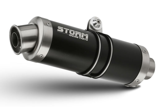 STORM GP Auspuff schwarz passend für DUCATI MONSTER 620 2002-2006
