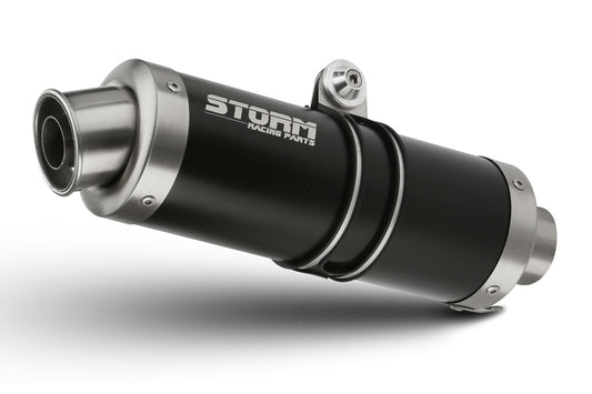 STORM GP Auspuff schwarz passend für APRILIA TUONO V4 2010-2016