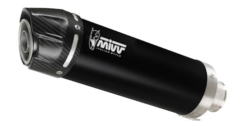 MIVV GP-C Auspuff Komlettanlage schwarz passend für VOGE BRIVIDO 125 R 2023-2024