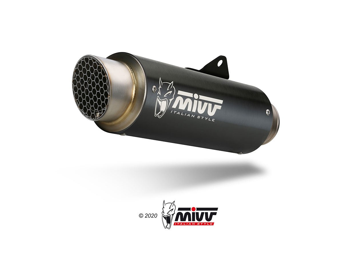 MIVV GPpro Auspuff mit Kat schwarz passend für DUCATI MONSTER 821/1200 17-21