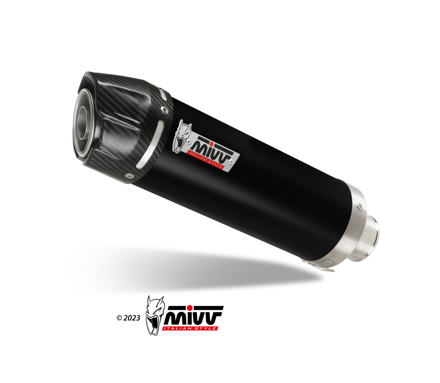 MIVV GP-C Auspuff Komplettanlage schwarz passend für VOGE BRIVIDO 125 R 2023-2024