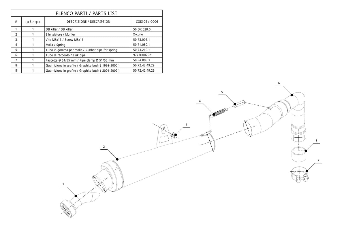 MIVV X-Cone Auspuff passend für Honda CB 600 Hornet 1998-2002