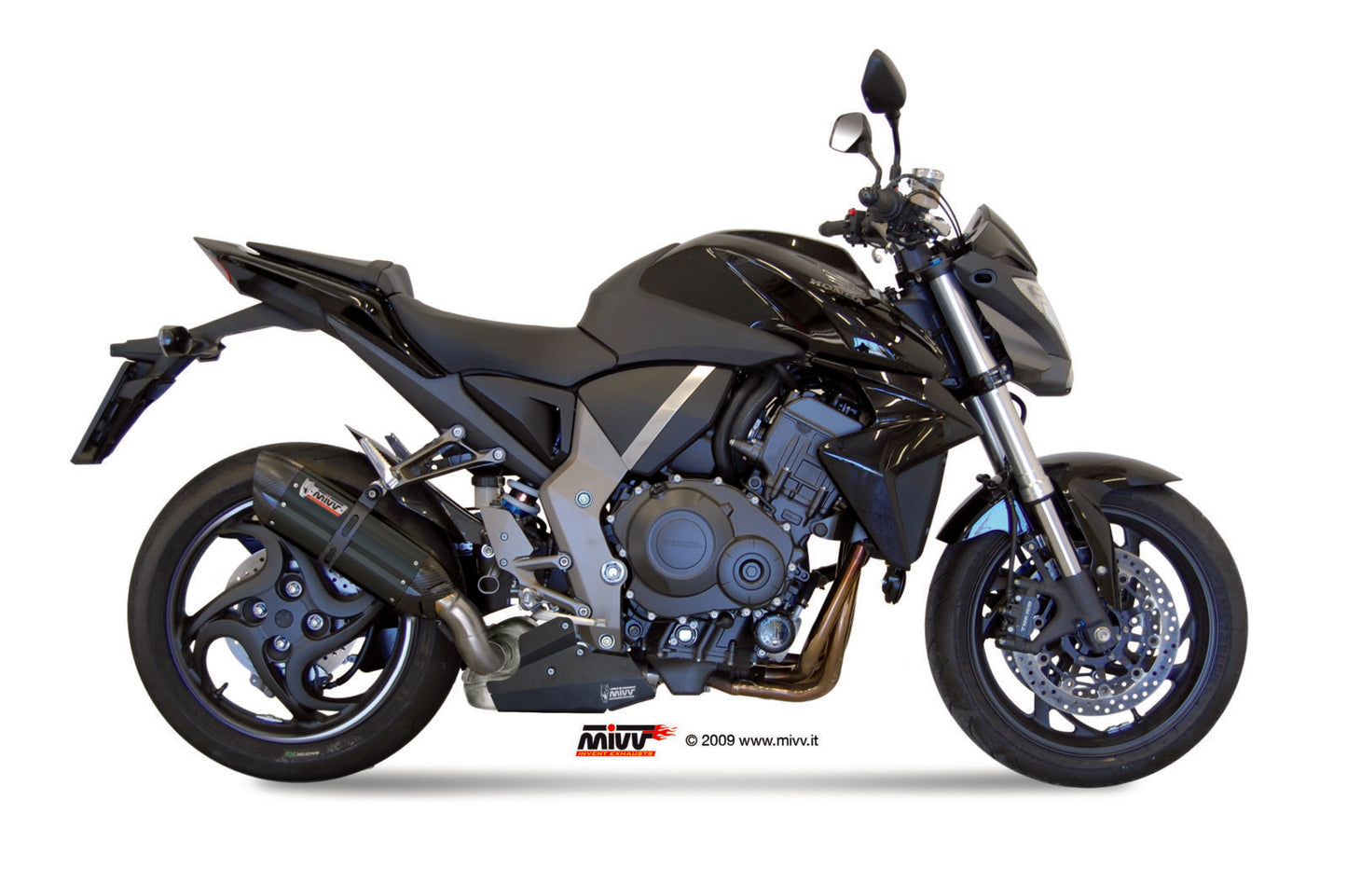 MIVV Suono Auspuff schwarz passend für Honda CB 1000 R 2008-2017