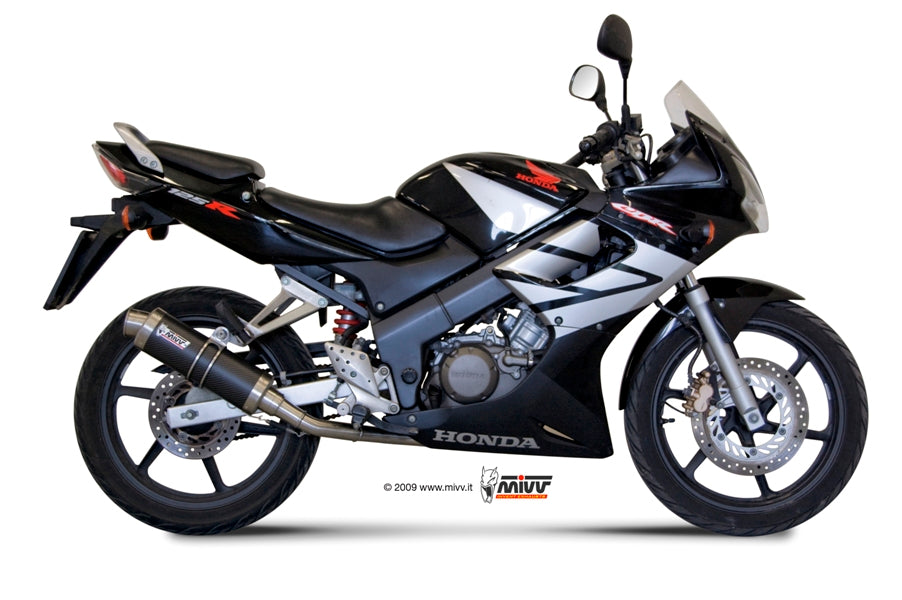 MIVV GP Auspuff Komplettanlage Carbon passend für Honda CBR 125 R 2004-2010