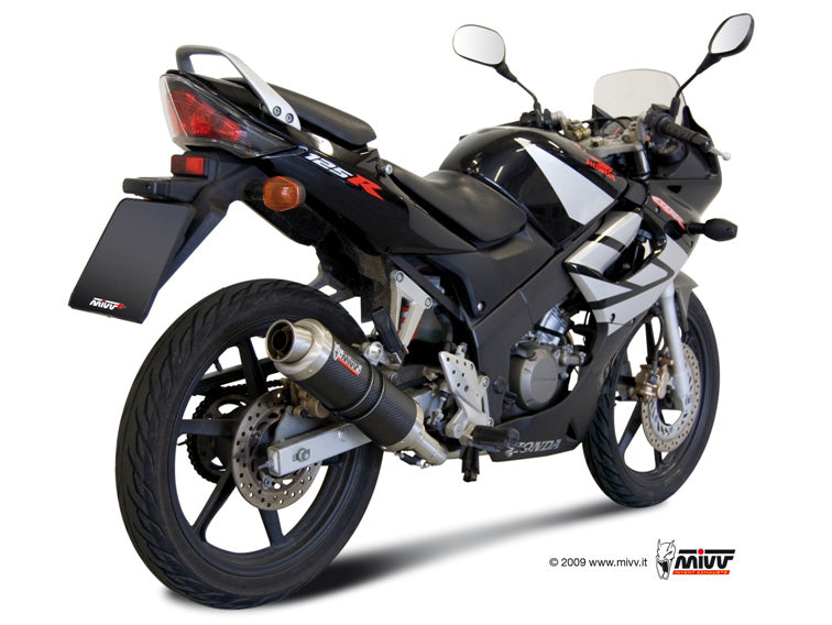 MIVV GP Auspuff Komplettanlage Carbon passend für Honda CBR 125 R 2004-2010