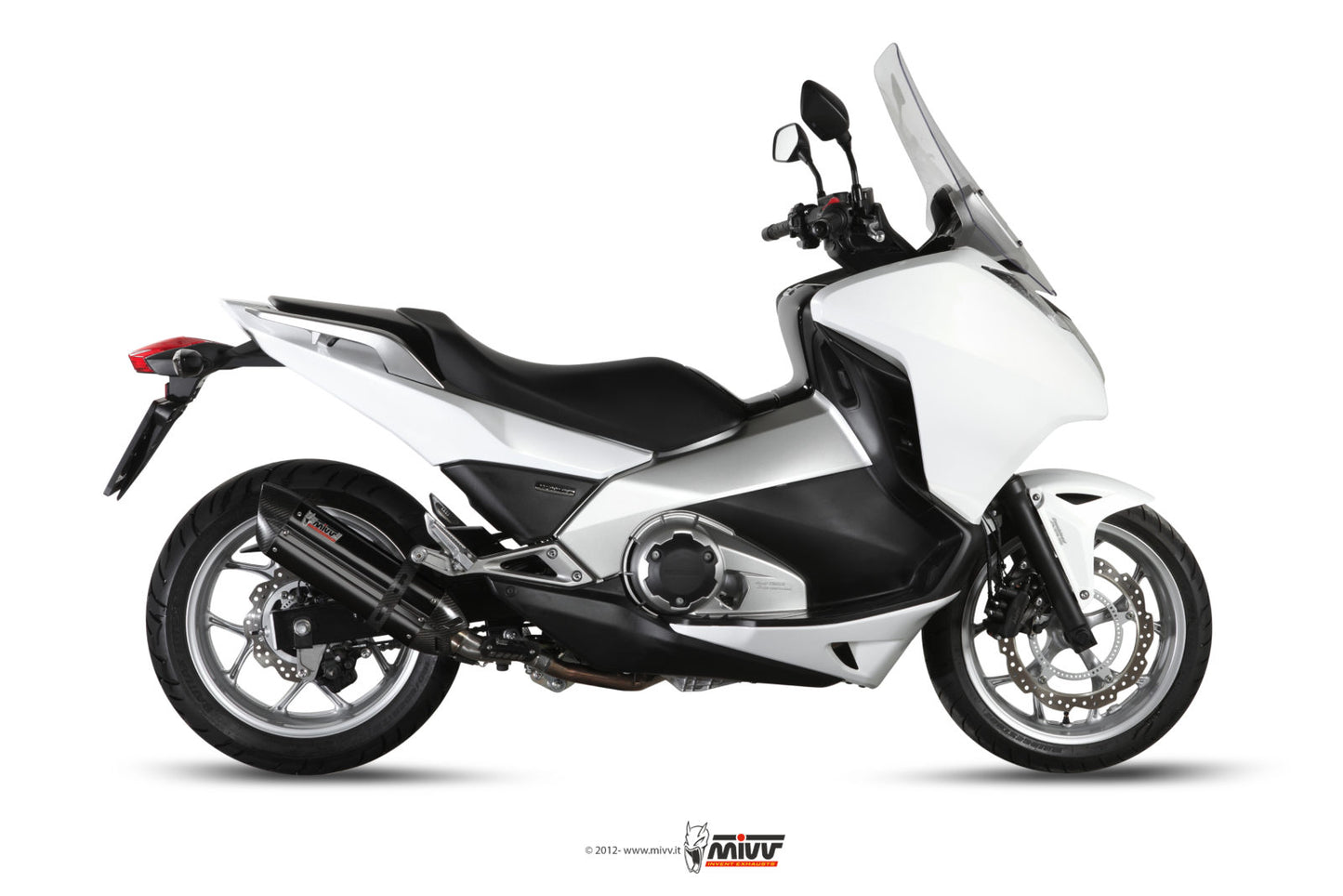 MIVV Suono Auspuff Edelstahl schwarz passend für HONDA INTEGRA 700 2012-2013