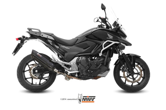 MIVV Suono Auspuff schwarz passend für HONDA NC 750 S / X 2014-2015
