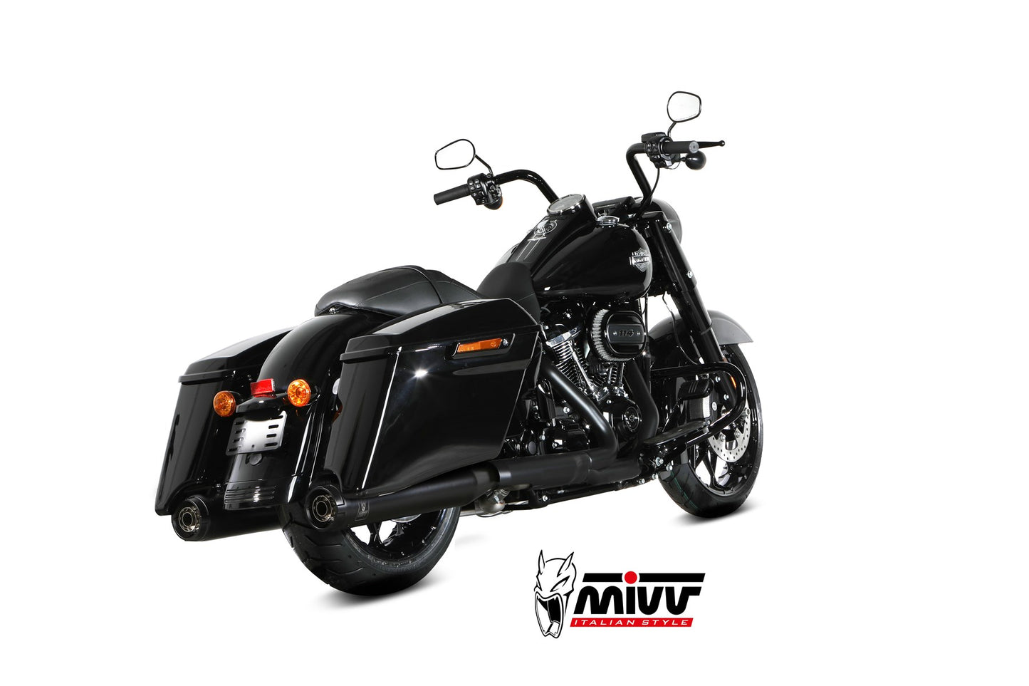 MIVV HR-1 Auspuff Alu passend für HARLEY DAVIDSON ROAD GLIDE ULTRA 2017-2023