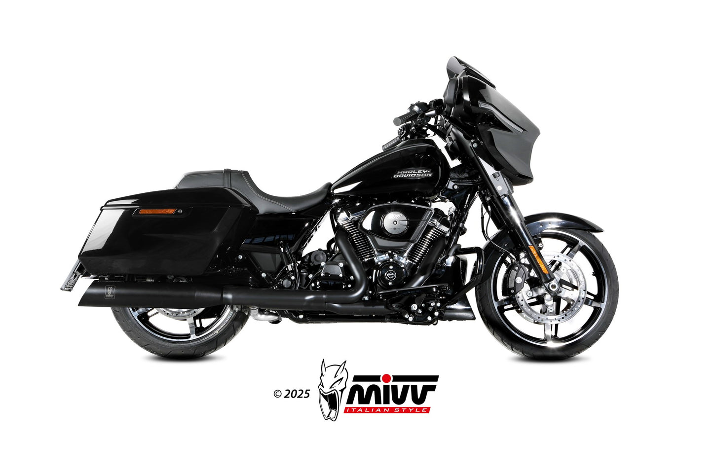 MIVV HR-1 Auspuff passend für HARLEY DAVIDSON ELECTRA GLIDE 2017-2023