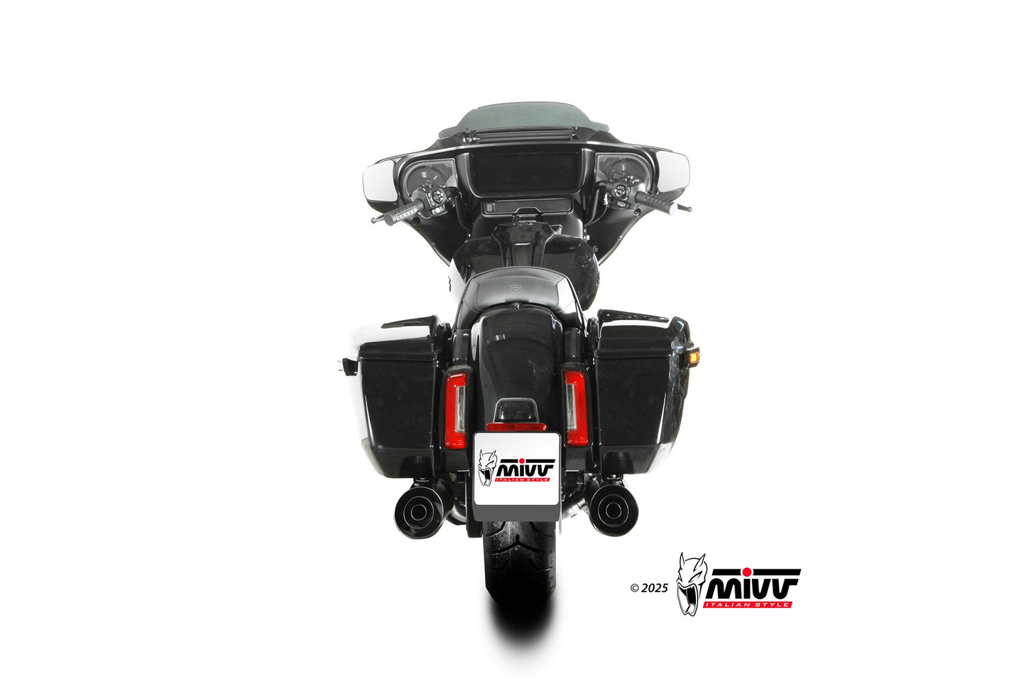 MIVV HR-1 Auspuff passend für HARLEY DAVIDSON ELECTRA GLIDE 2017-2023