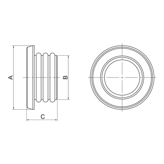 HIGHSIDER CNC FRAME CAP Set Abdeckkappen Set passend für BMW RnineT - Kama Bike Parts