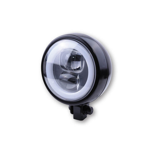 HIGHSIDER LED Scheinwerfer FLAT TYP 9 mit Standlichtring - Kama Bike Parts