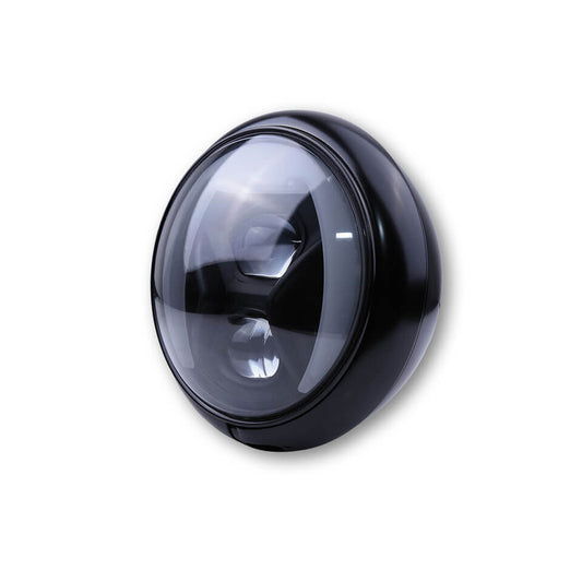 HIGHSIDER 7 Zoll LED Scheinwerfer HD-STYLE TYP 8 mit TFL Kurvenlicht - Kama Bike Parts