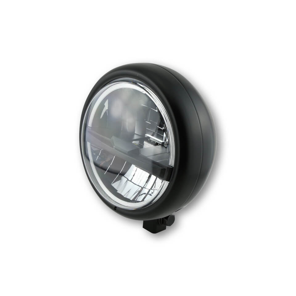 HIGHSIDER 5 3/4 Zoll LED-Scheinwerfer PECOS TYP 5 schwarz matt - Kama Bike Parts