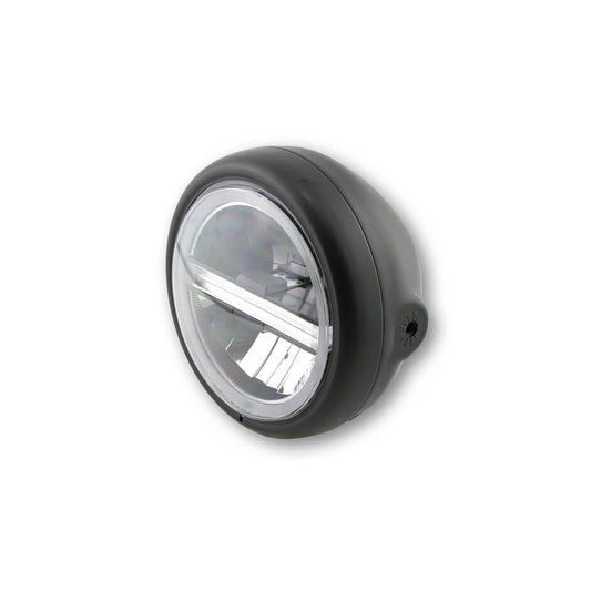 HIGHSIDER 5 3/4 Zoll LED-Scheinwerfer PECOS TYP 6 mit TFL schwarz matt - Kama Bike Parts