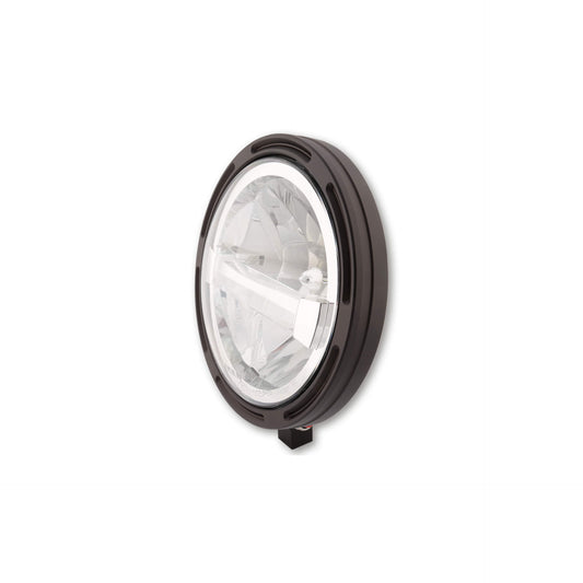 HIGHSIDER 7 Zoll LED-Hauptscheinwerfer FRAME-R1 Typ 4 schwarz untere Befestigung - Kama Bike Parts