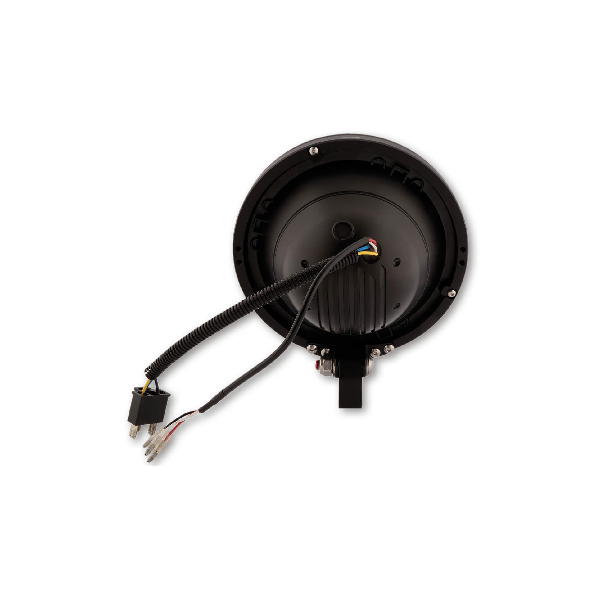 HIGHSIDER 7 Zoll LED-Hauptscheinwerfer FRAME-R1 Typ 4 schwarz untere Befestigung - Kama Bike Parts