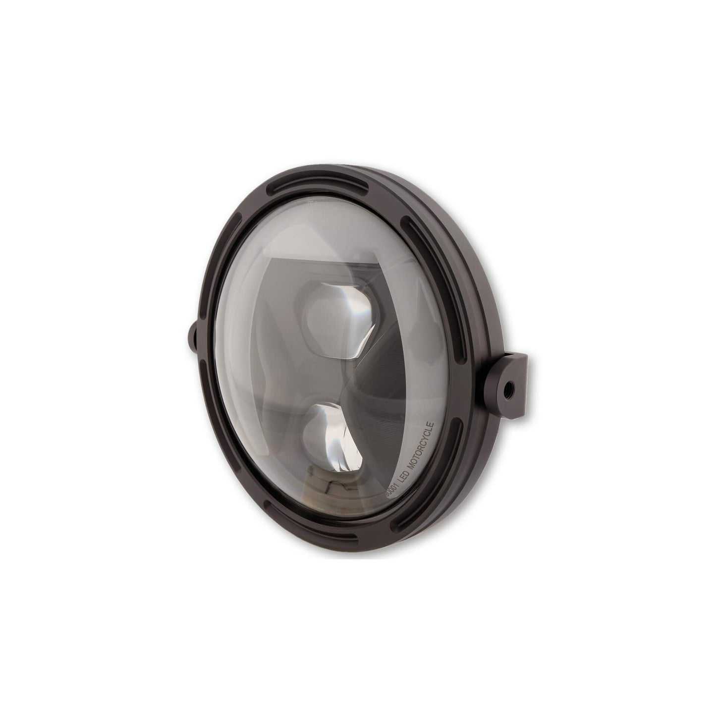 HIGHSIDER 7 Zoll LED-Hauptscheinwerfer FRAME-R1 Typ 8 schwarz seitliche Befestigung - Kama Bike Parts