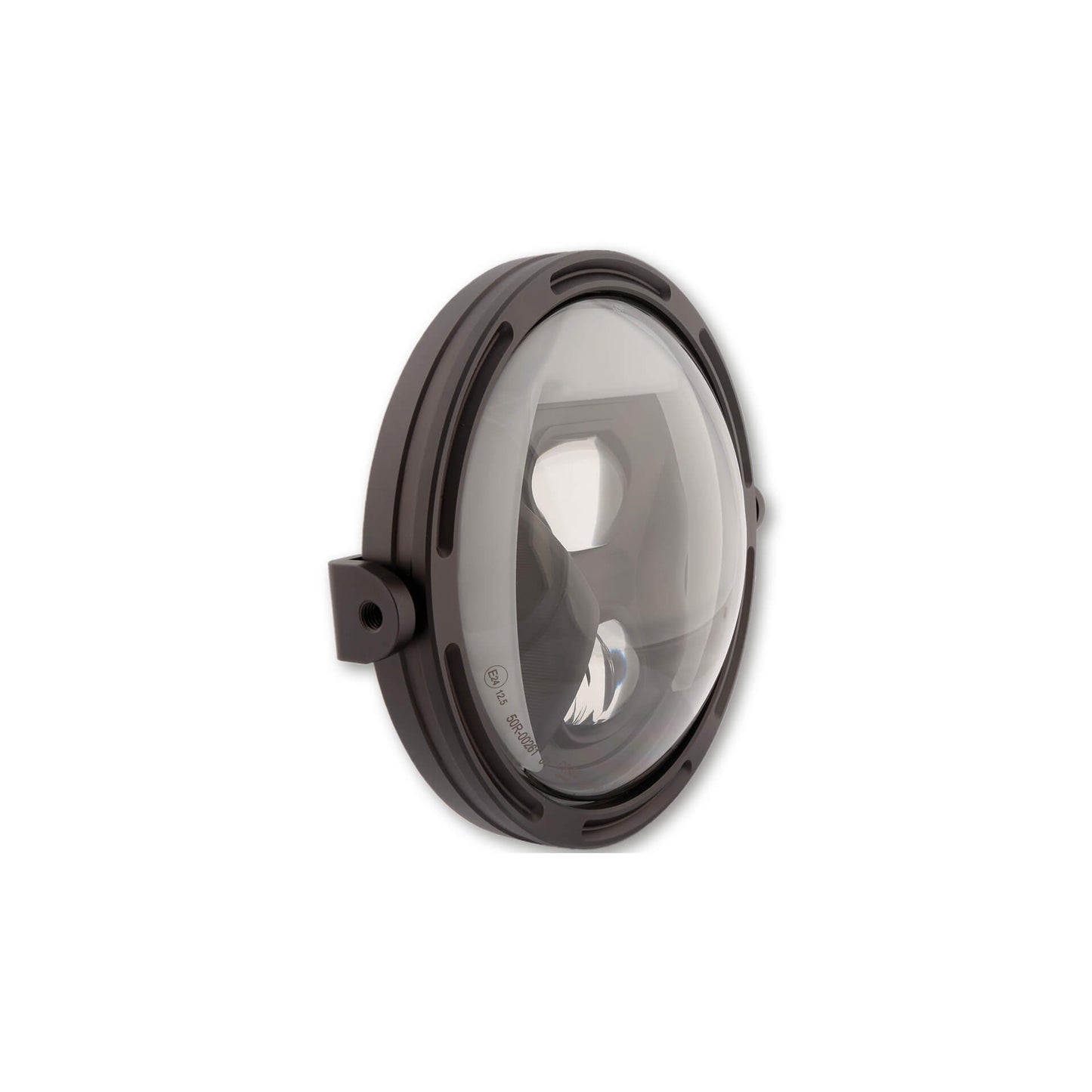 HIGHSIDER 7 Zoll LED-Hauptscheinwerfer FRAME-R1 Typ 8 schwarz seitliche Befestigung - Kama Bike Parts